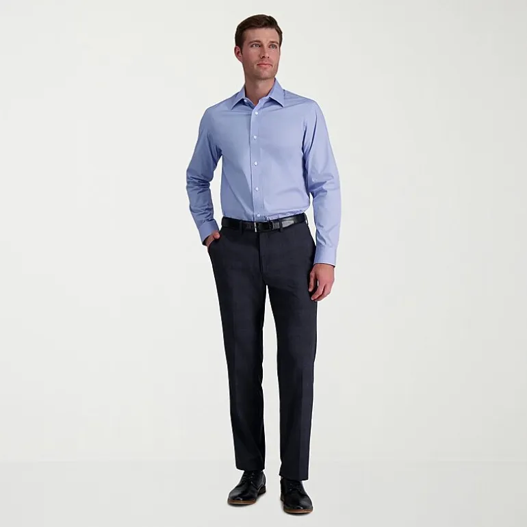 Haggar Premium Comfort Mens Slim Fit Long Sleeve Dress Shirt