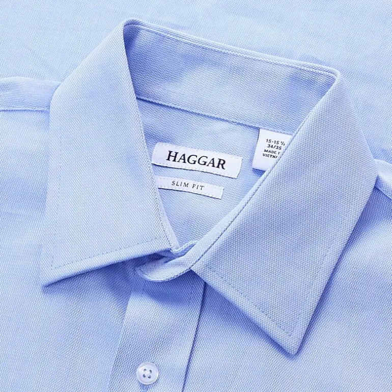 Haggar Premium Comfort Mens Slim Fit Long Sleeve Dress Shirt