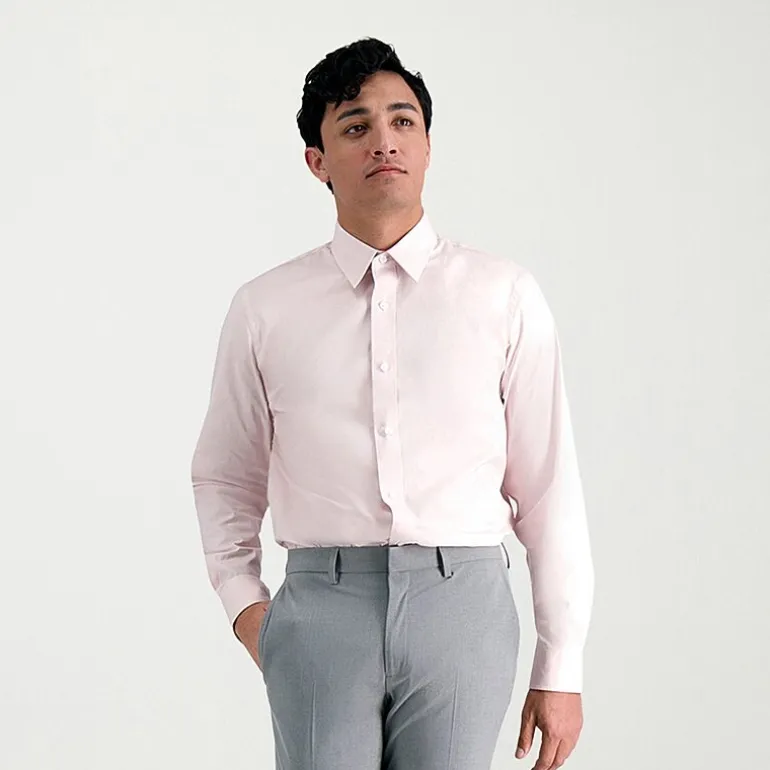Haggar Premium Comfort Mens Slim Fit Long Sleeve Dress Shirt
