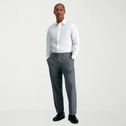 Haggar Premium Comfort Mens Slim Fit Long Sleeve Dress Shirt