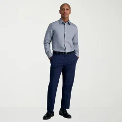 Haggar Premium Comfort Mens Slim Fit Long Sleeve Dress Shirt