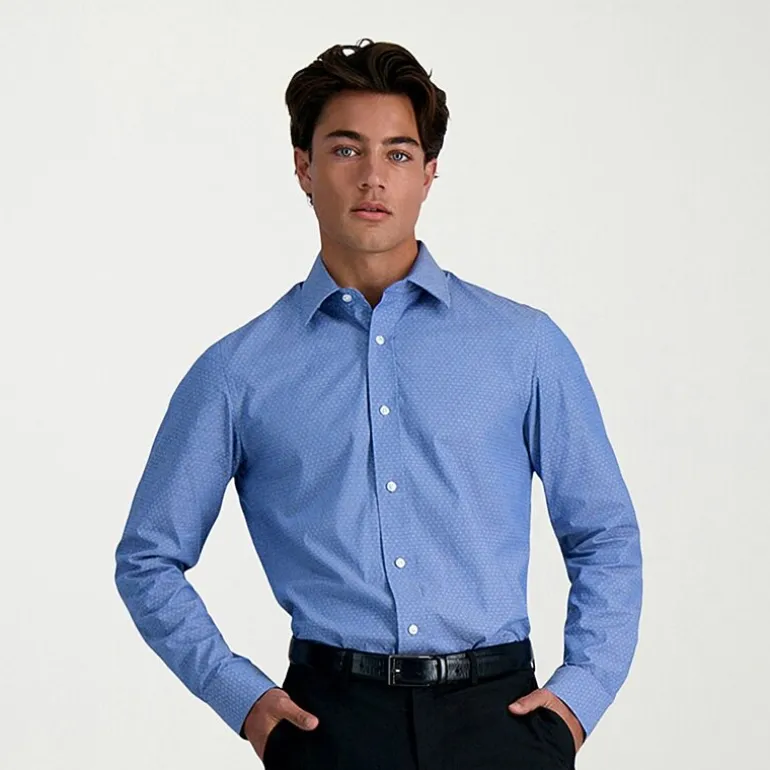 Haggar Premium Comfort Mens Slim Fit Long Sleeve Dress Shirt