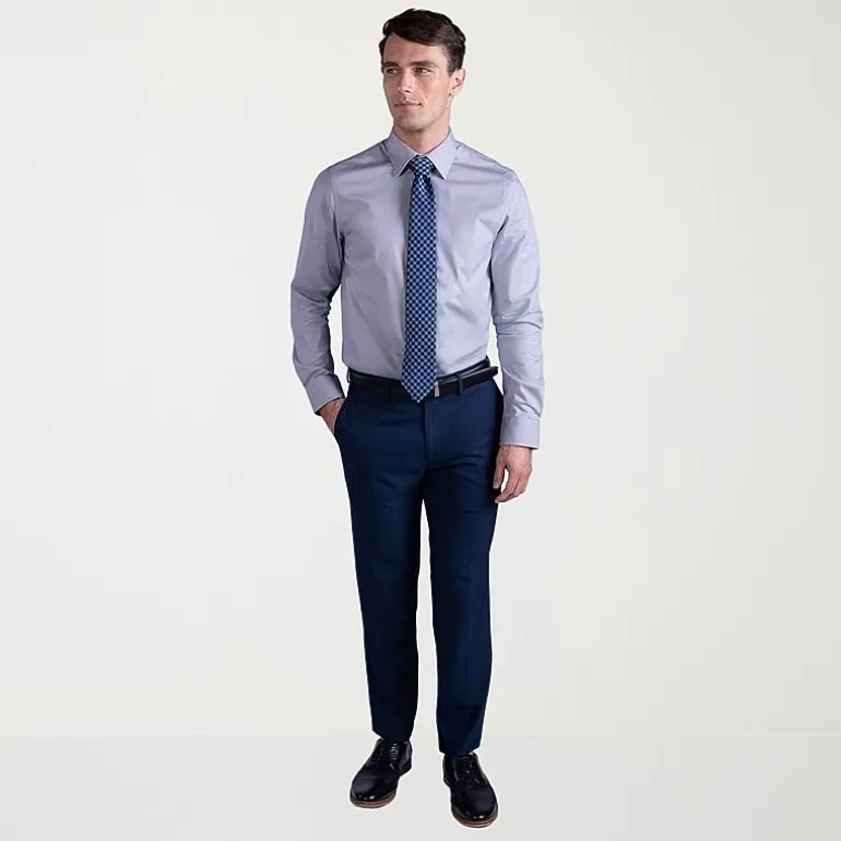 Haggar Premium Comfort Mens Slim Fit Long Sleeve Dress Shirt