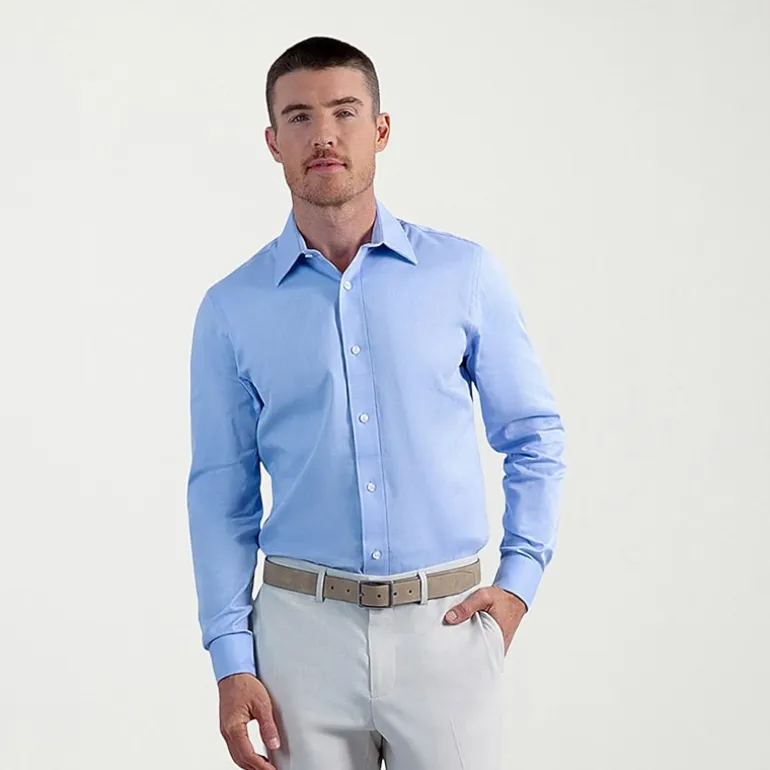 Haggar Premium Comfort Mens Slim Fit Long Sleeve Dress Shirt