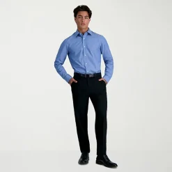 Haggar Premium Comfort Mens Slim Fit Long Sleeve Dress Shirt