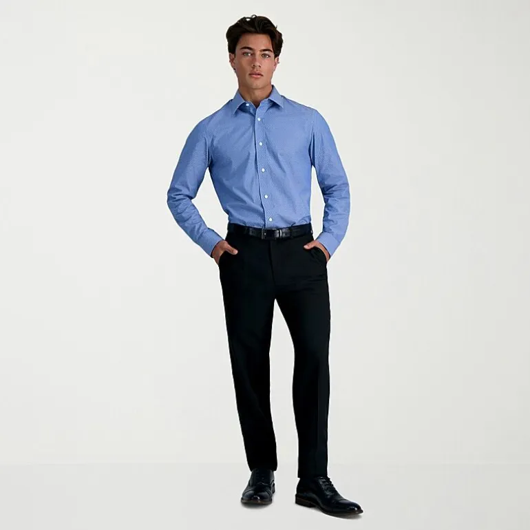 Haggar Premium Comfort Mens Slim Fit Long Sleeve Dress Shirt