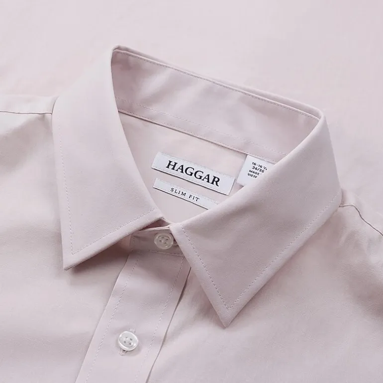 Haggar Premium Comfort Mens Slim Fit Long Sleeve Dress Shirt