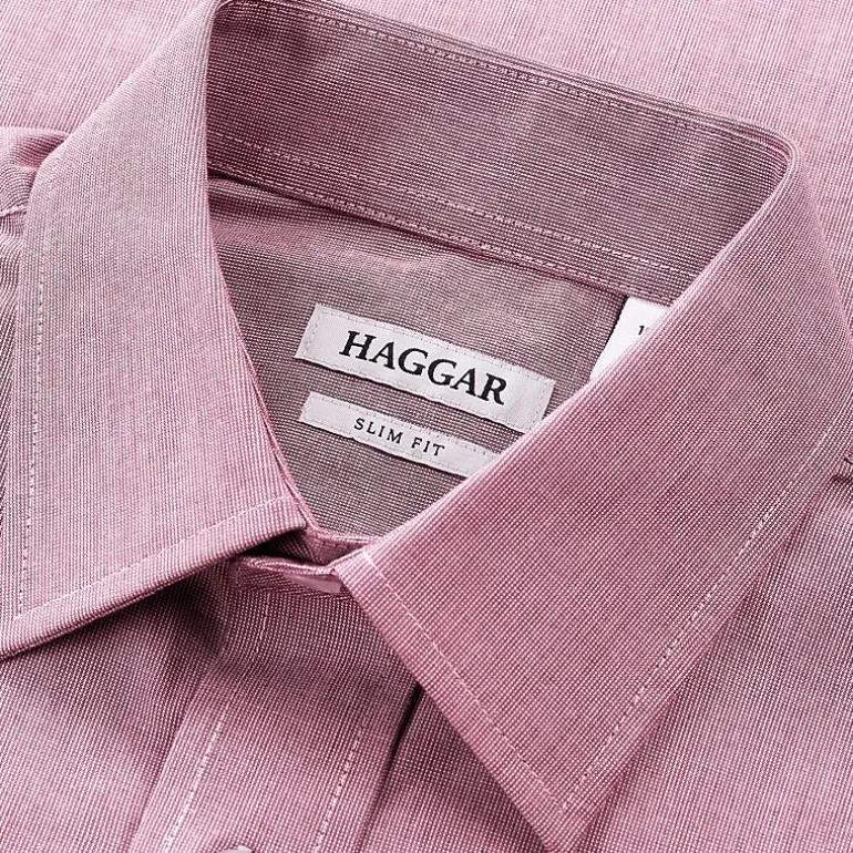 Haggar Premium Comfort Mens Slim Fit Long Sleeve Dress Shirt
