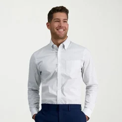 Haggar Premium Comfort Mens Slim Fit Easy Care Long Sleeve Dress Shirt