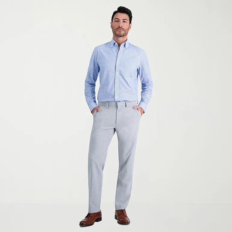 Haggar Premium Comfort Mens Slim Fit Easy Care Long Sleeve Dress Shirt