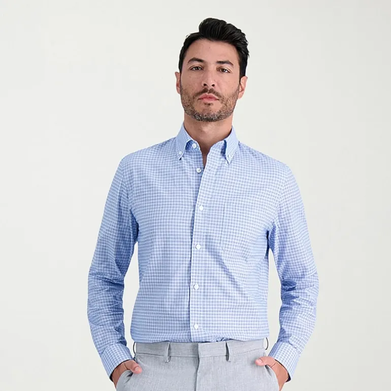 Haggar Premium Comfort Mens Slim Fit Easy Care Long Sleeve Dress Shirt