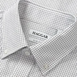 Haggar Premium Comfort Mens Slim Fit Easy Care Long Sleeve Dress Shirt