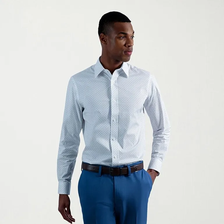 Haggar Premium Comfort Mens Slim Fit Easy Care Long Sleeve Dress Shirt