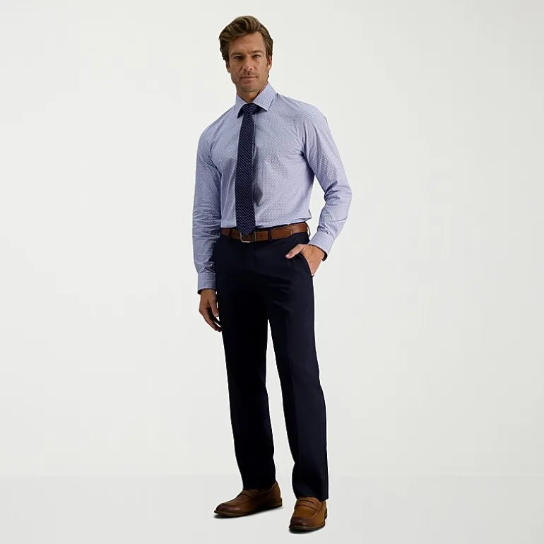 Haggar Premium Comfort Mens Slim Fit Easy Care Long Sleeve Dress Shirt