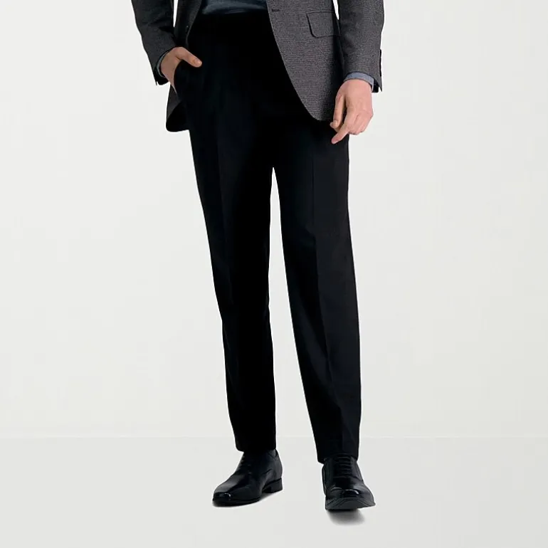 Haggar Premium Comfort Mens Straight Fit Dress Flat Front Pant