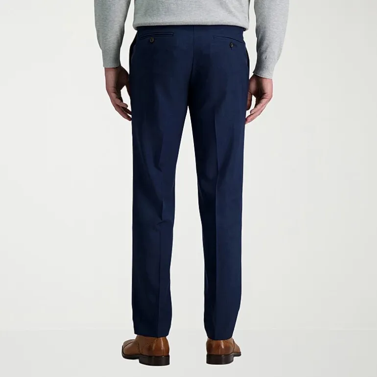 Haggar Premium Comfort Mens Straight Fit Dress Flat Front Pant
