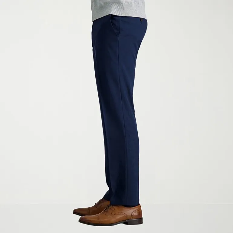 Haggar Premium Comfort Mens Straight Fit Dress Flat Front Pant