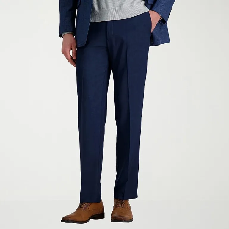 Haggar Premium Comfort Mens Straight Fit Dress Flat Front Pant