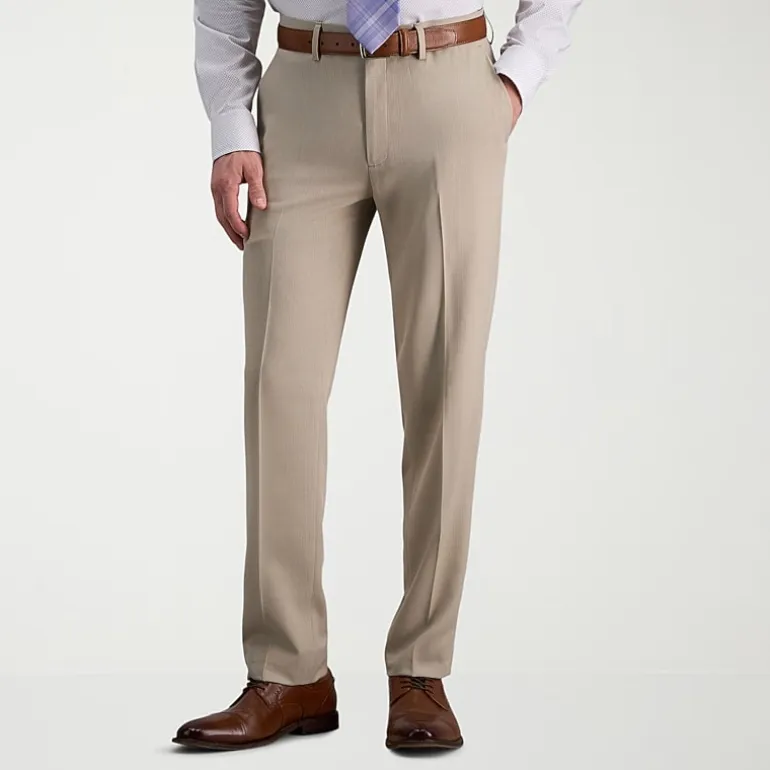 Haggar Premium Comfort Mens Slim Fit Dress Flat Front Pant
