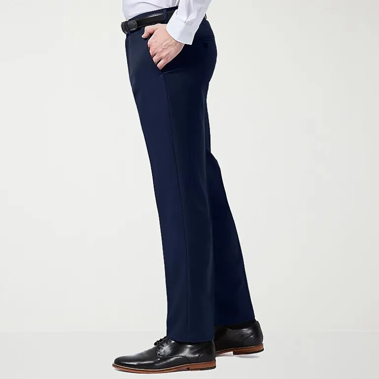 Haggar Premium Comfort Mens Slim Fit Dress Flat Front Pant