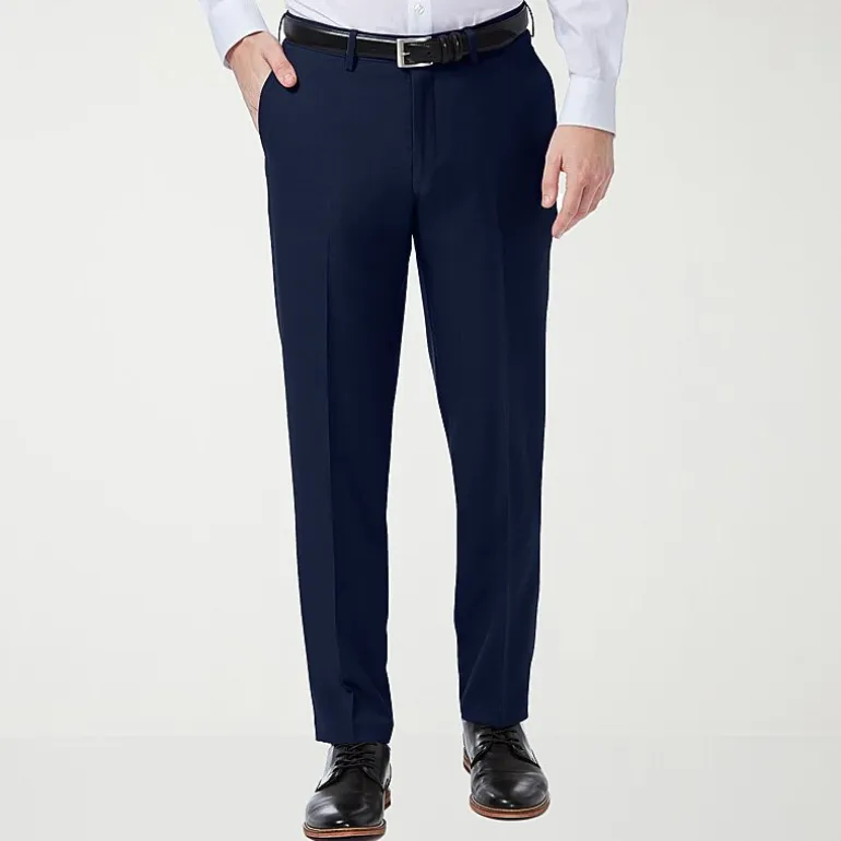 Haggar Premium Comfort Mens Slim Fit Dress Flat Front Pant