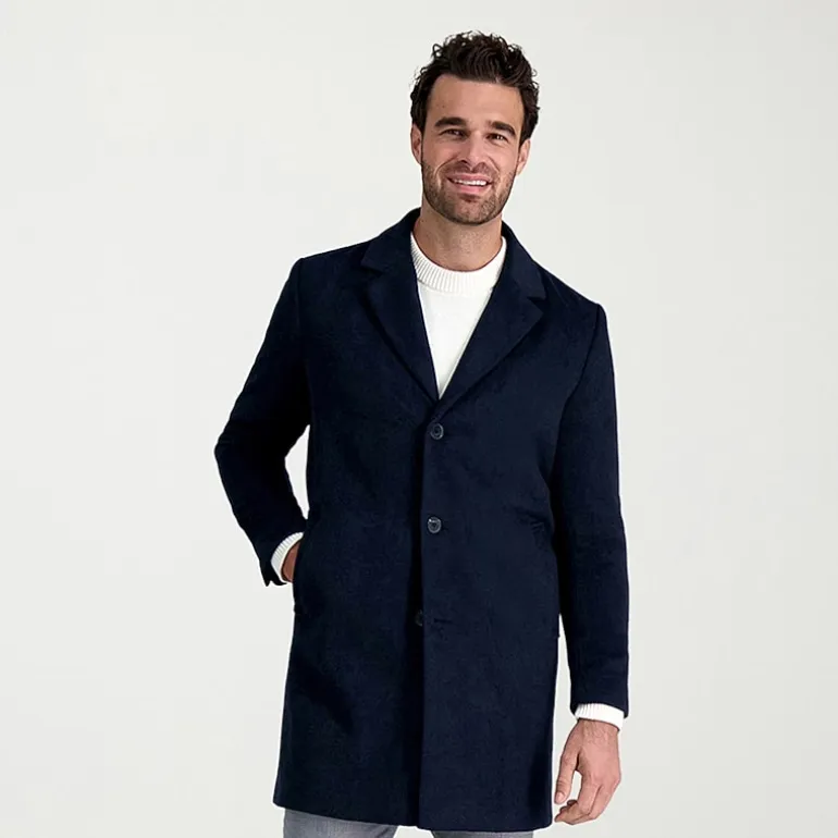 Haggar Premium Mens Lightweight Topcoat Coat