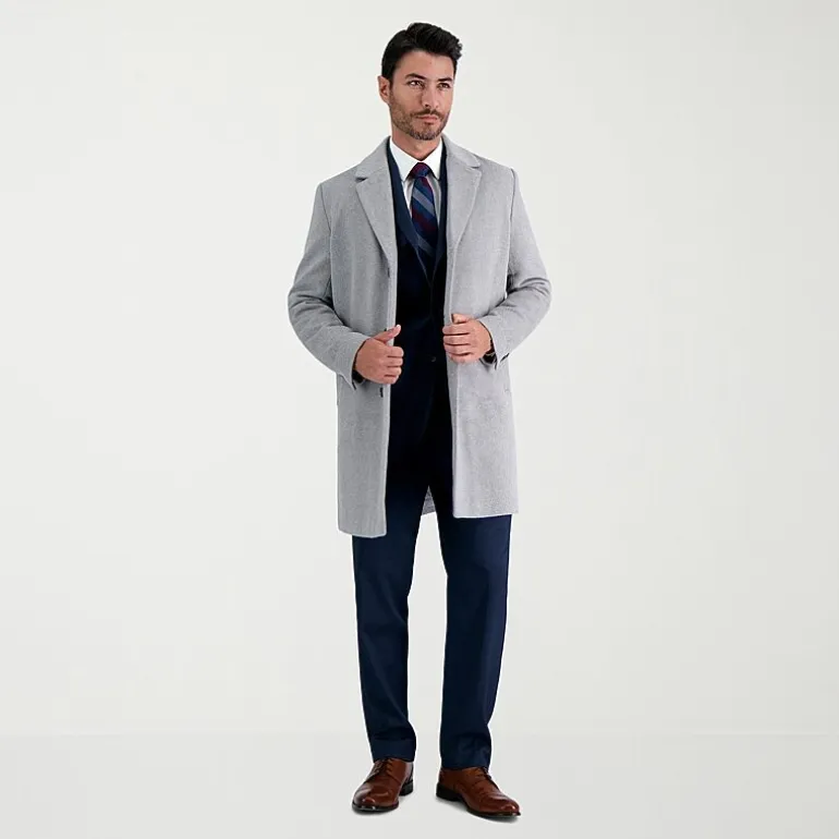 Haggar Premium Mens Lightweight Topcoat Coat