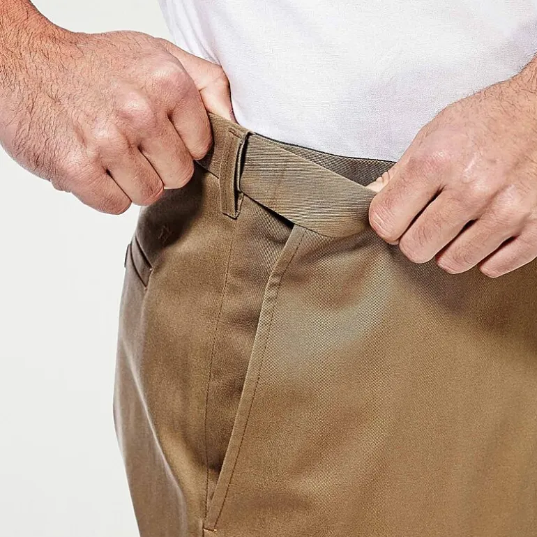 Haggar Premium No Iron Khaki Mens Classic Fit Flat Front Pant