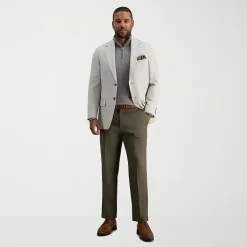 Haggar Premium No Iron Khaki Mens Classic Fit Flat Front Pant