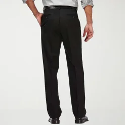Haggar Premium No Iron Khaki Mens Classic Fit Flat Front Pant