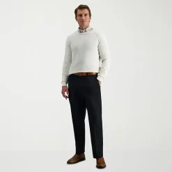 Haggar Premium No Iron Khaki Mens Classic Fit Flat Front Pant