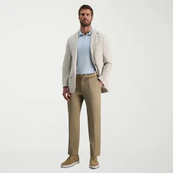 Haggar Premium No Iron Khaki Mens Classic Fit Pleated Pant