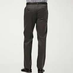 Haggar Premium No Iron Khaki Mens Comfort Waistband Slim Fit Flat Front Pant