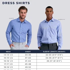 Haggar Smart Wash Big and Tall Mens Classic Fit Easy Care Long Sleeve Dress Shirt