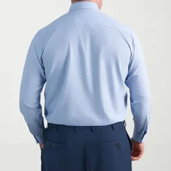 Haggar Smart Wash Big and Tall Mens Classic Fit Easy Care Long Sleeve Dress Shirt