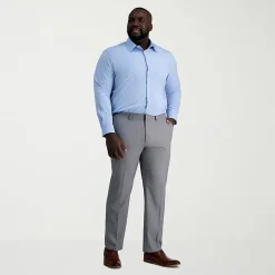 Haggar Smart Wash Big and Tall Mens Classic Fit Easy Care Long Sleeve Dress Shirt