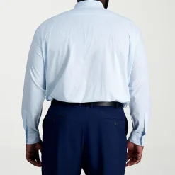 Haggar Smart Wash Big and Tall Mens Classic Fit Easy Care Long Sleeve Dress Shirt