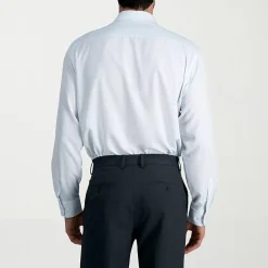 Haggar Smart Wash Mens Classic Fit Easy Care Long Sleeve Dress Shirt