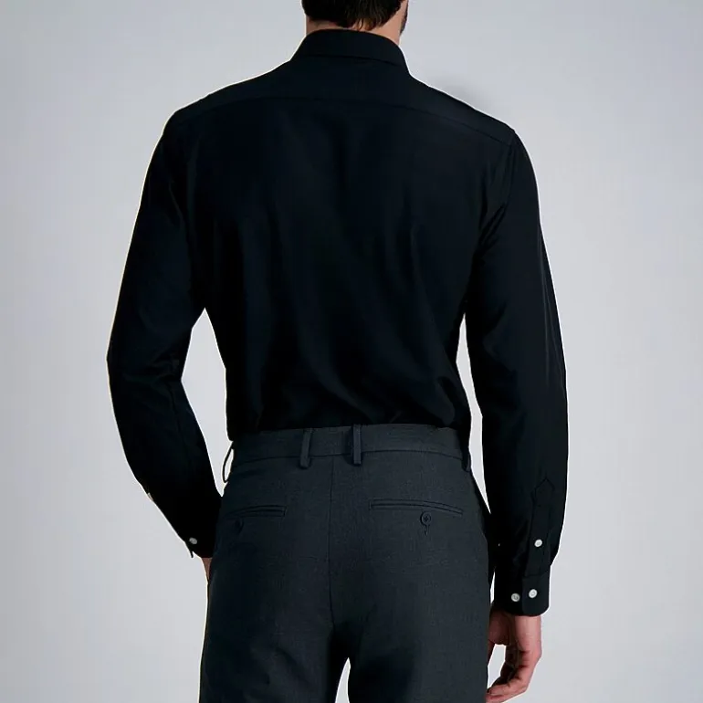 Haggar Smart Wash Mens Classic Fit Easy Care Long Sleeve Dress Shirt