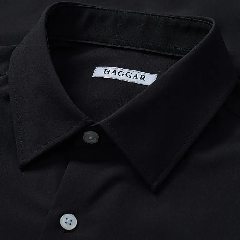 Haggar Smart Wash Mens Classic Fit Easy Care Long Sleeve Dress Shirt