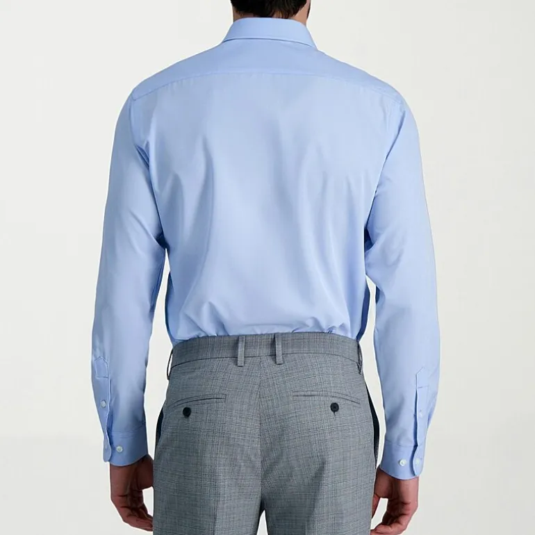 Haggar Smart Wash Mens Classic Fit Easy Care Long Sleeve Dress Shirt