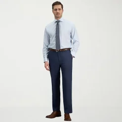 Haggar Smart Wash Mens Classic Fit Easy Care Long Sleeve Dress Shirt