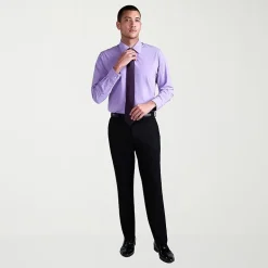 Haggar Smart Wash Mens Classic Fit Easy Care Long Sleeve Dress Shirt