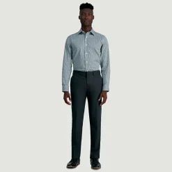 Haggar Smart Wash Mens Classic Fit Easy Care Long Sleeve Dress Shirt