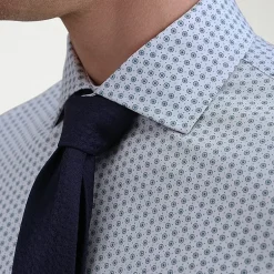 Haggar Smart Wash Mens Slim Fit Easy Care Long Sleeve Dress Shirt