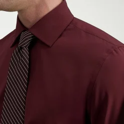 Haggar Smart Wash Mens Slim Fit Easy Care Long Sleeve Dress Shirt