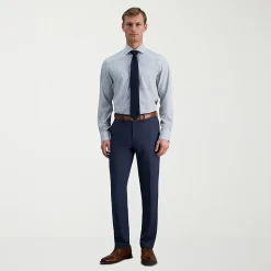 Haggar Smart Wash Mens Slim Fit Easy Care Long Sleeve Dress Shirt