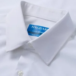 Haggar Smart Wash Mens Slim Fit Easy Care Long Sleeve Dress Shirt