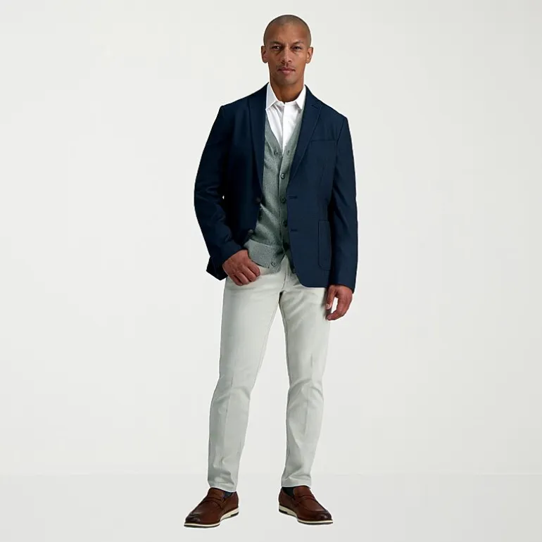Haggar Smart Wash Mens Slim Fit Easy Care Long Sleeve Dress Shirt