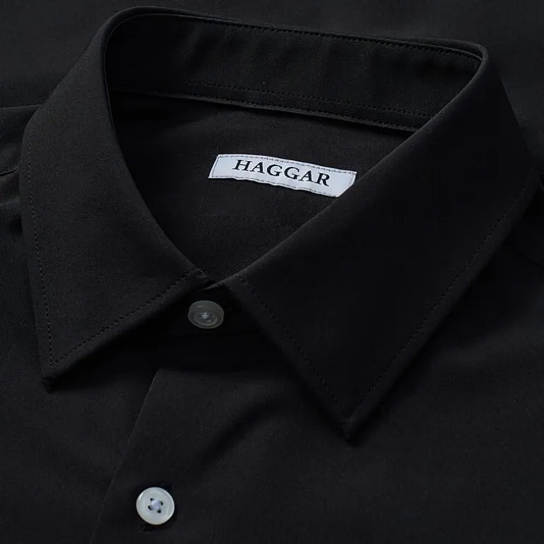 Haggar Smart Wash Mens Slim Fit Easy Care Long Sleeve Dress Shirt